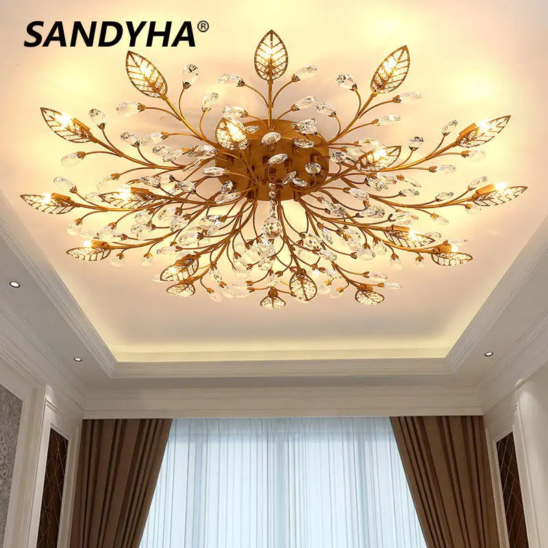 Lampada da terra SANDYHA in cristallo nordico moderno