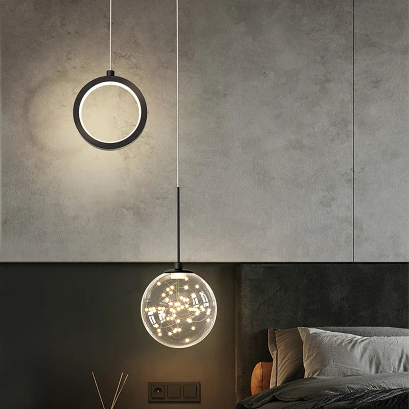 lampadario stellato led minimalista di lusso nordico moderno