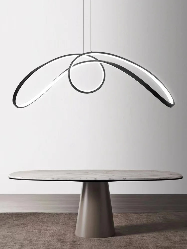 Lampadario farfalla in alluminio design luminoso