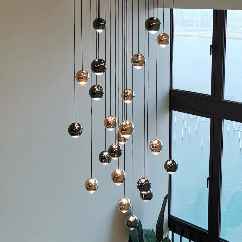 Lampadario sferico design contemporaneo essenziale