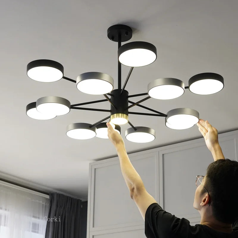 lampadario moderno a led per interno decorativo casa