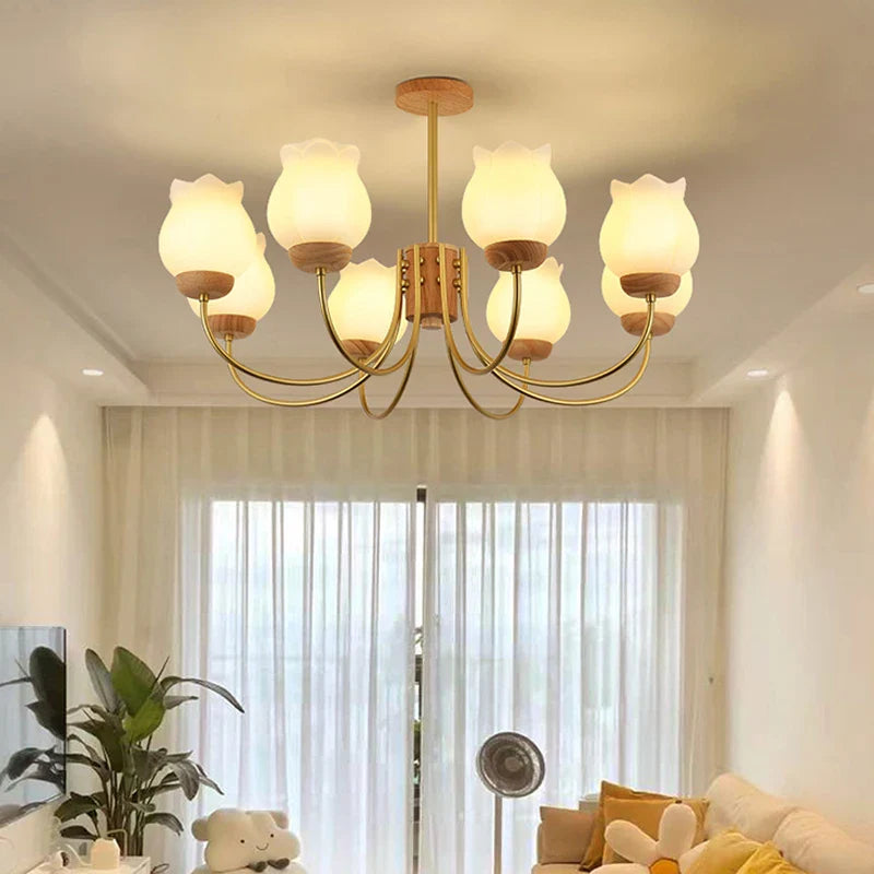 lampadario in legno design moderno illuminazione led per camera bambini