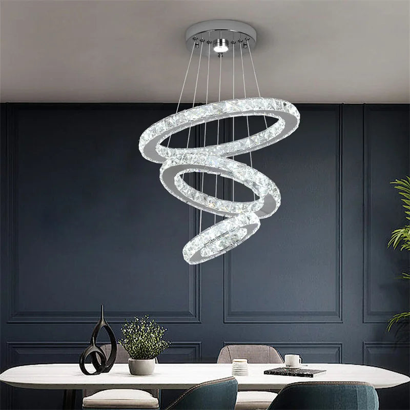 lampadario moderno in cristallo lussuoso lampade decorative di illuminazione
