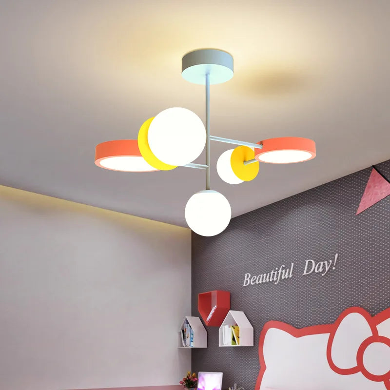 lampadario minimalista nordico per camera bambini creativo