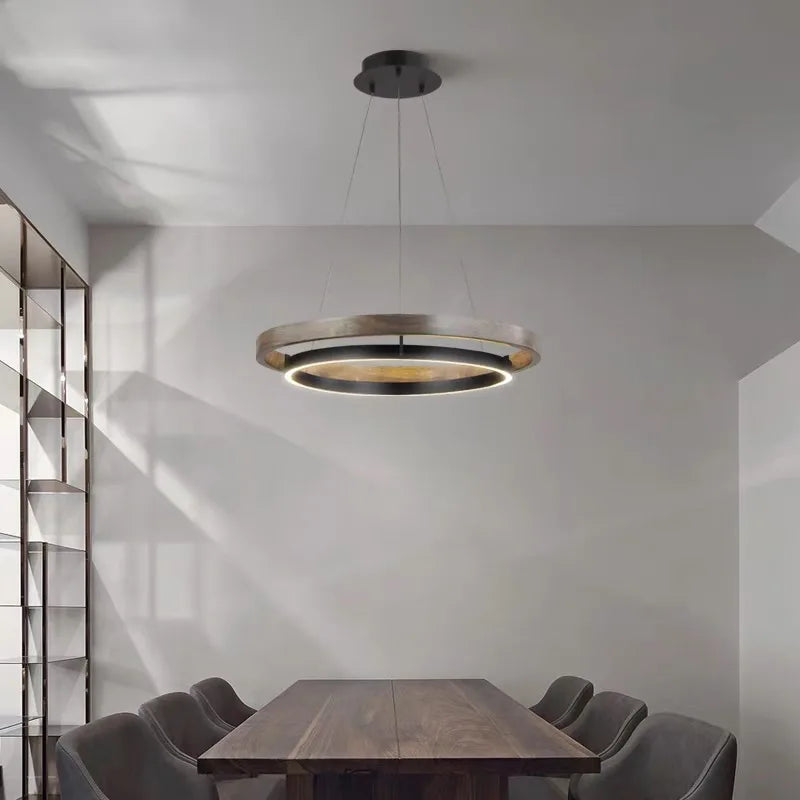 lampadario LED minimalista di lusso stile nordico moderno
