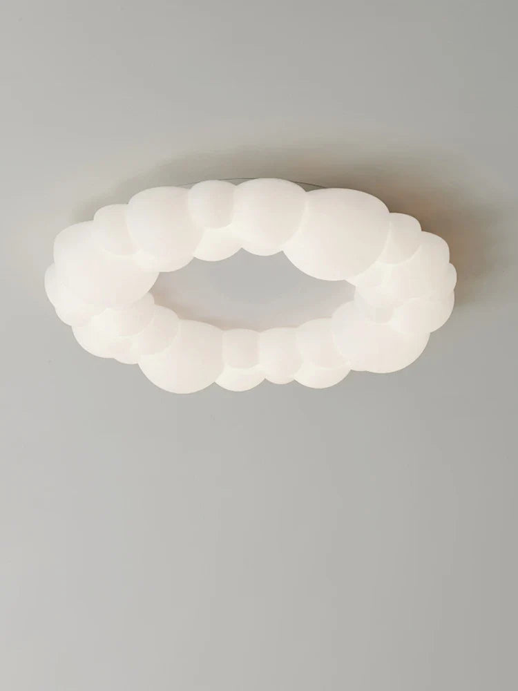 lampada nuvola moderna led design anello nordico illuminazione lampadario