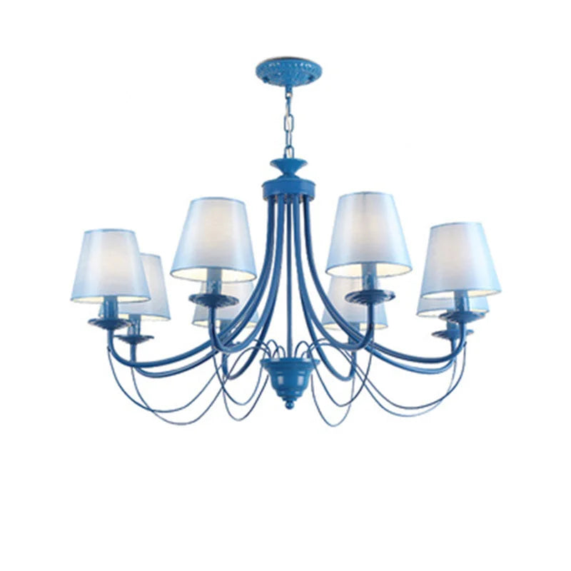 lampadario in ferro battuto nero e bianco design interno moderno