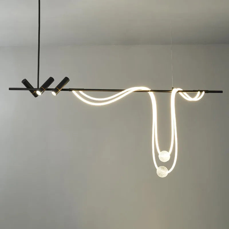 Lampadario LED contemporaneo per soggiorno