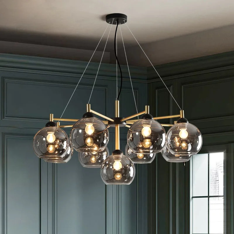 lampadario moderno a LED per illuminazione interna a sospensione