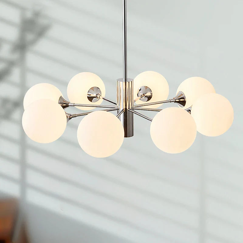 Lampadario design nordico moderno forma fagiolo magico lusso illuminazione interna