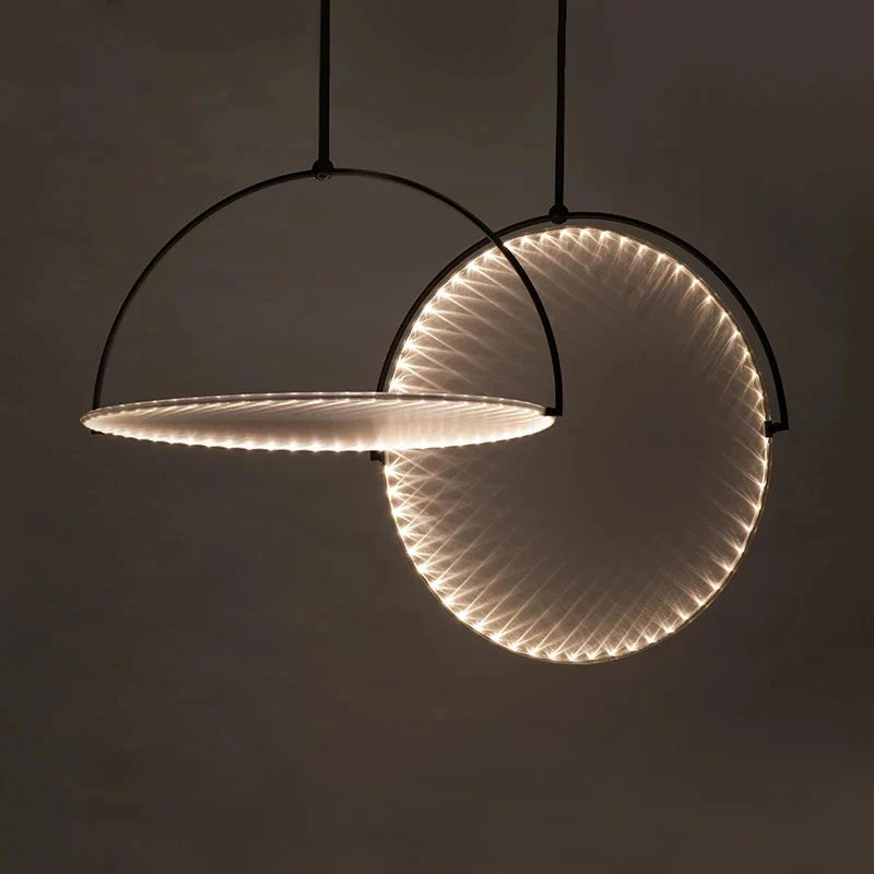lampadario nordico in ferro nero per illuminazione interna