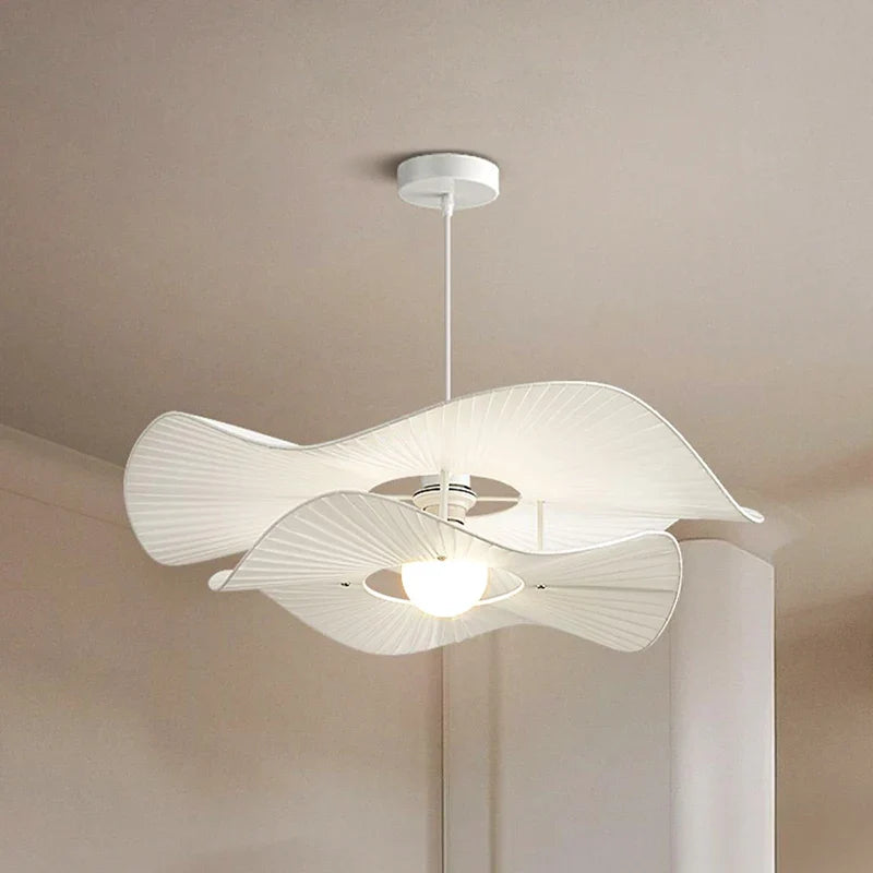 lampadario nordico vintage in tessuto per un'illuminazione sospesa elegante