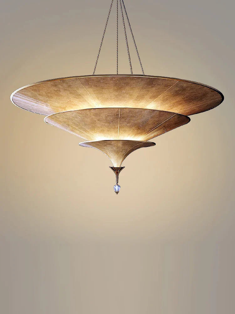 lampadario d'atmosfera buddista per decorazione wabi sabi asiatica