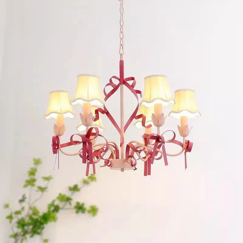 lampadario principessa rosa per decorazione di camera per bambini