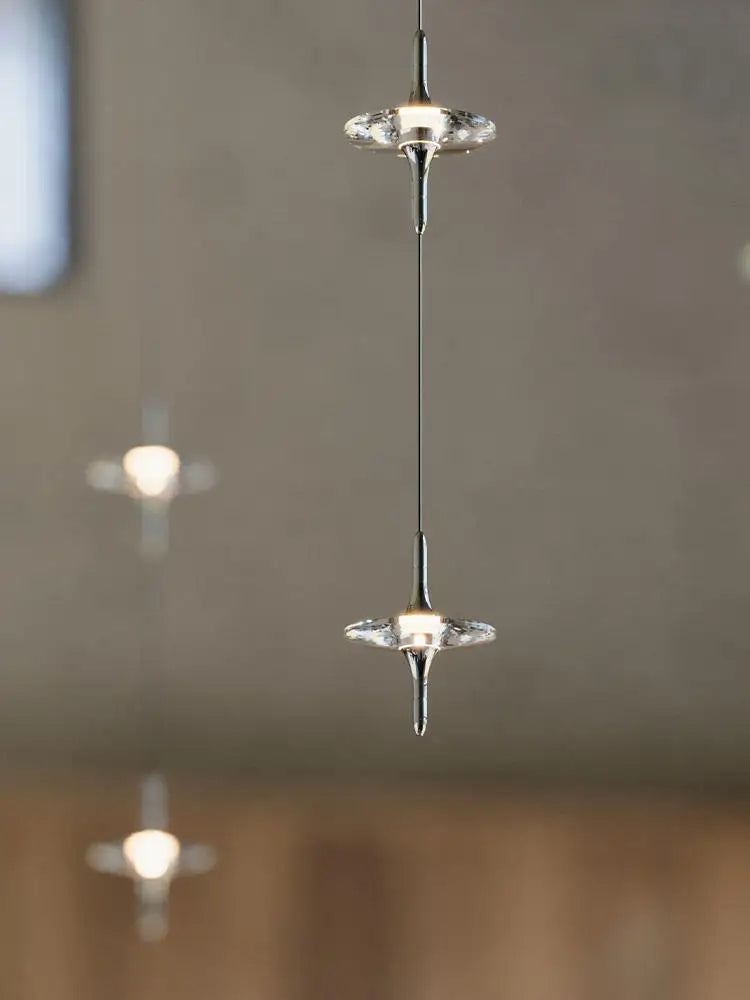 Lampadario LED chic contemporaneo luminoso