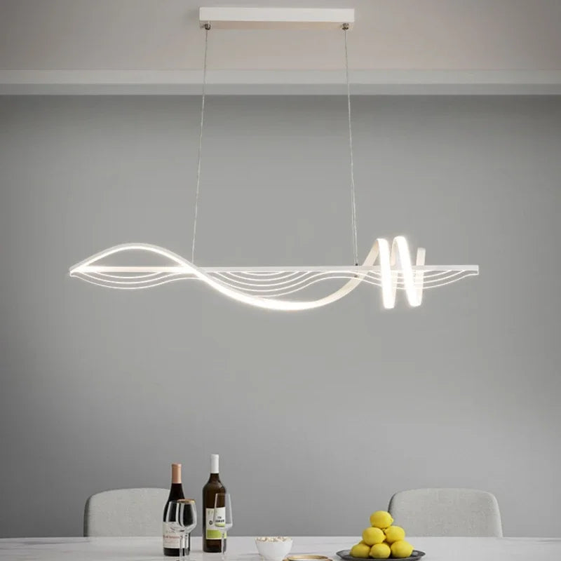 Lampadario lineare raffinato contemporaneo
