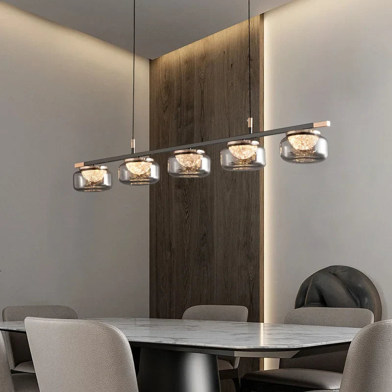 lampadario minimalista italiano di alta gamma per illuminazione moderna