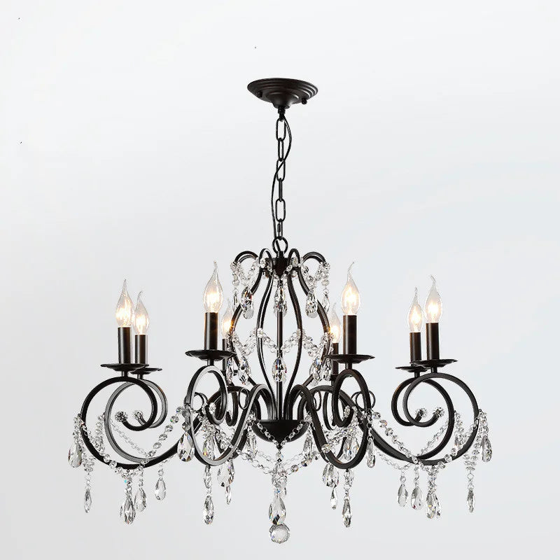 Lampadario Design Classico Cristallo Metallo