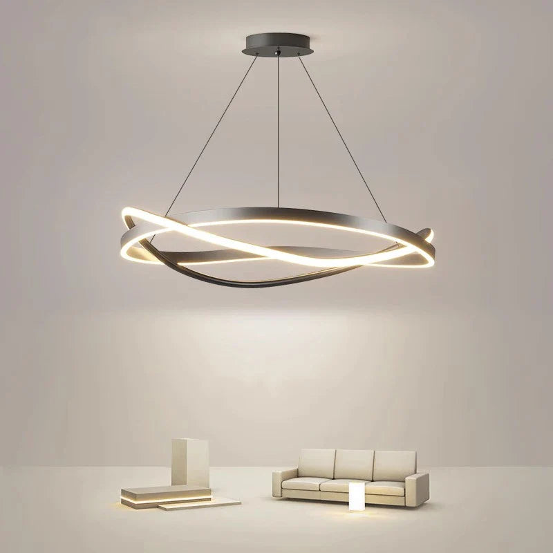 Lampadario LED moderno per illuminazione interna sospensione plafoniera
