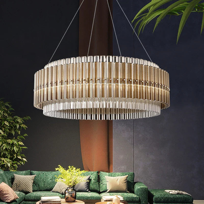 lampadario a led di lusso per soggiorno