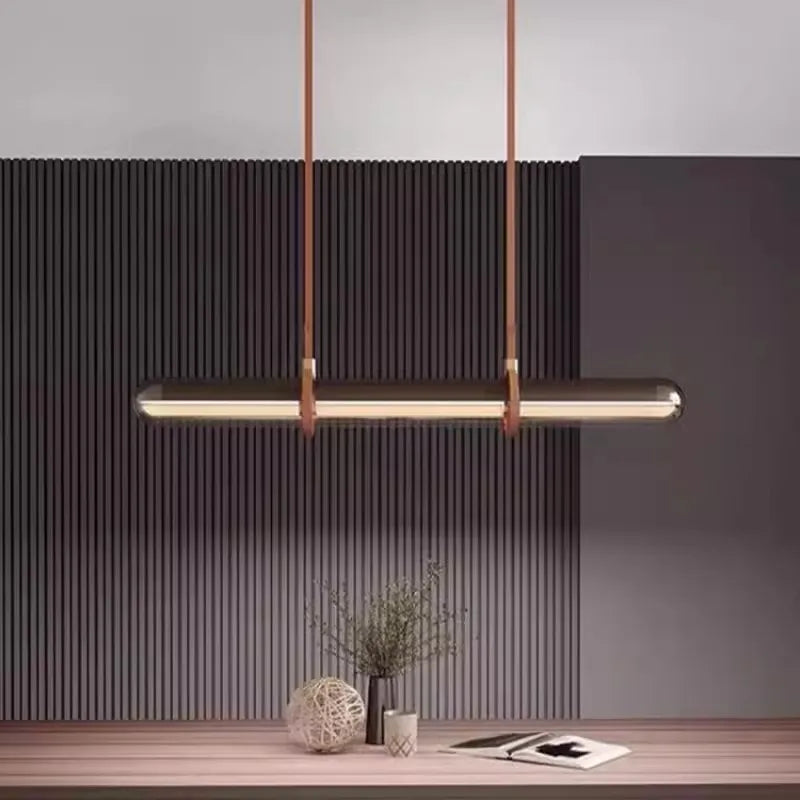 lampadario in vetro per illuminazione interna moderna ed elegante