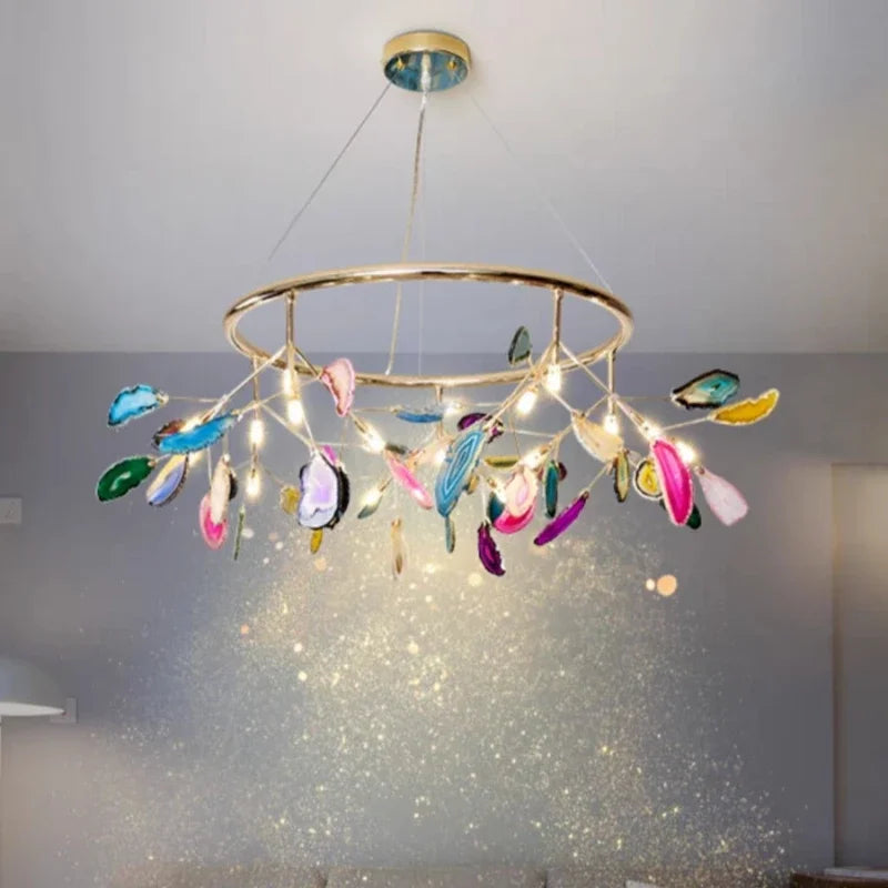 lampadario lucciola creativo in agata design postmoderno elegante