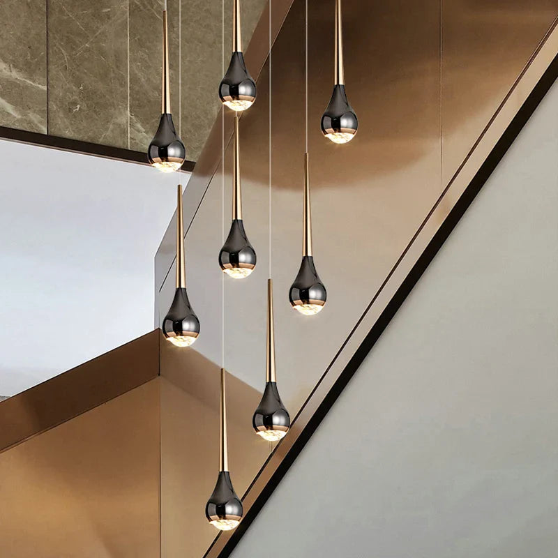 lampadario lungo nordico moderno cavo ideale per loft hotel appartamento
