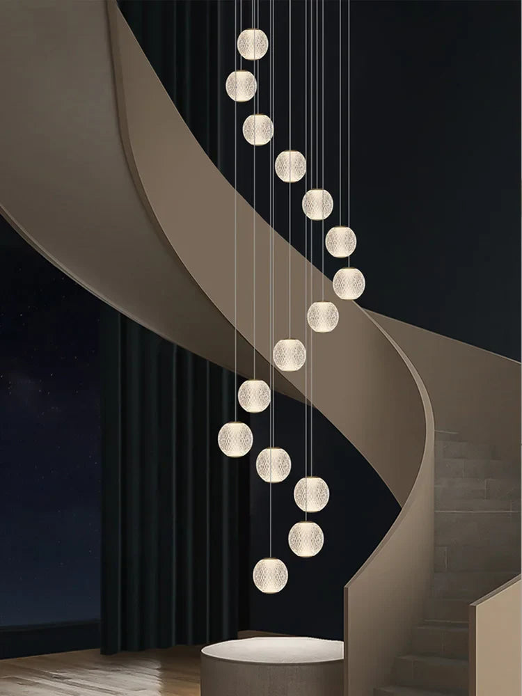 lampadario moderno di design per illuminazione interna elegante