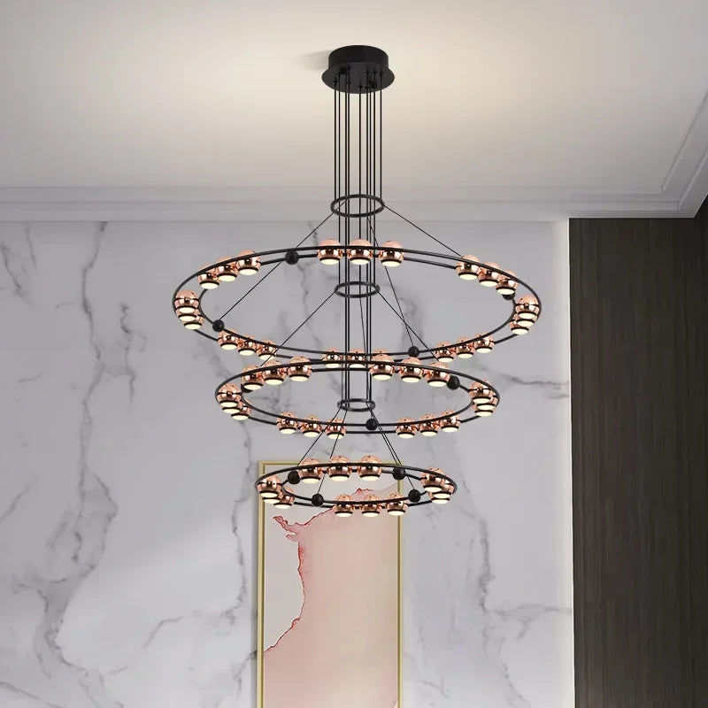 lampadario led creativo italiano a forma di fagiolo per decorazione interna