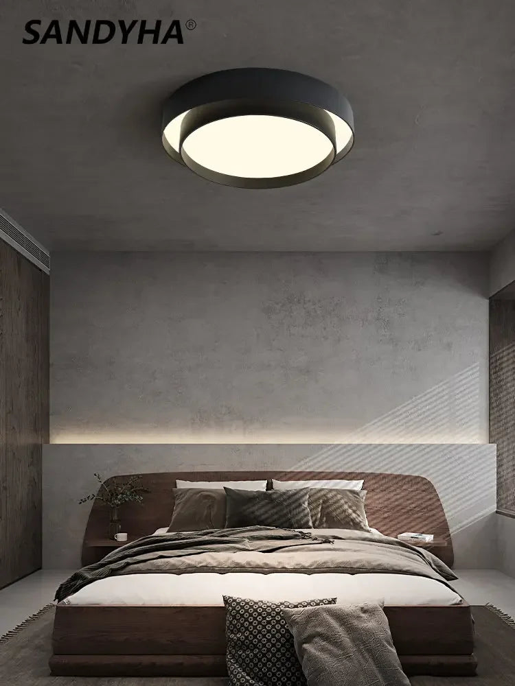 lampadario moderno design nordico con illuminazione led 2024