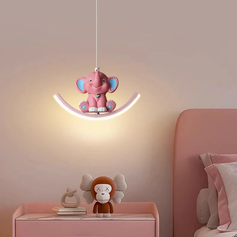 lampadario carino animali lampade da comodino per bambini decorazione moderna
