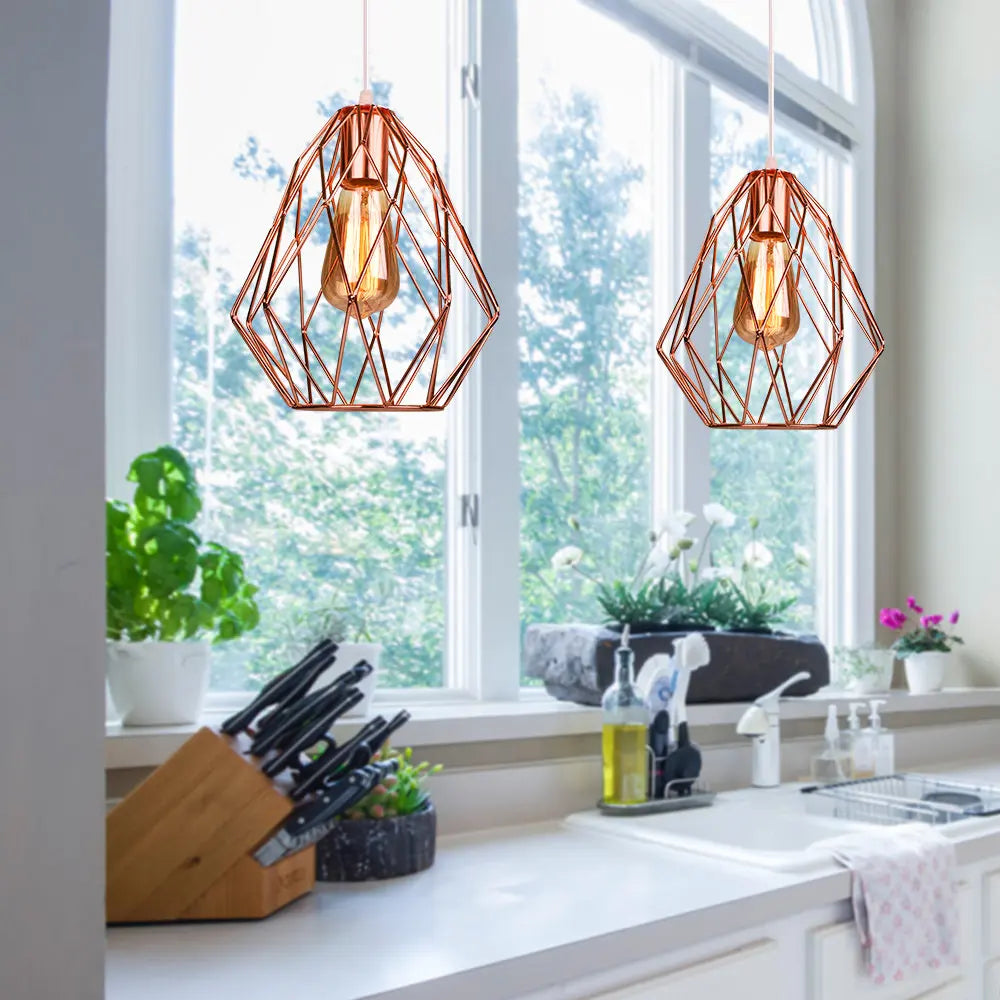 Lampadario a sospensione industriale elegante vintage