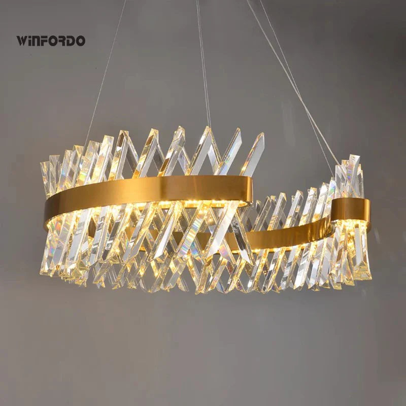 lampadario di lusso in cristallo winfordo wf-xd009 illuminazione interna