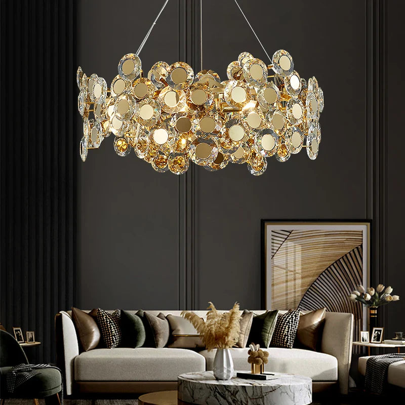 lampadario in vetro girasole lusso design creativo per spazio moderno