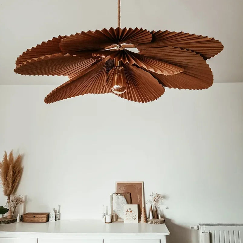 Lampada a sospensione Wabi Sabi giapponese – Lampada decorativa artistica a forma di fiore