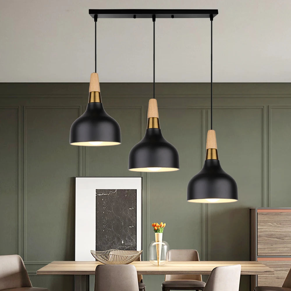 Lampada a sospensione moderna nordica in alluminio retrò per interni di design