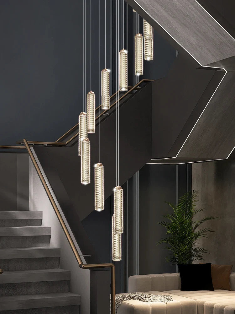 lampadario moderno sospeso per un'illuminazione elegante e contemporanea