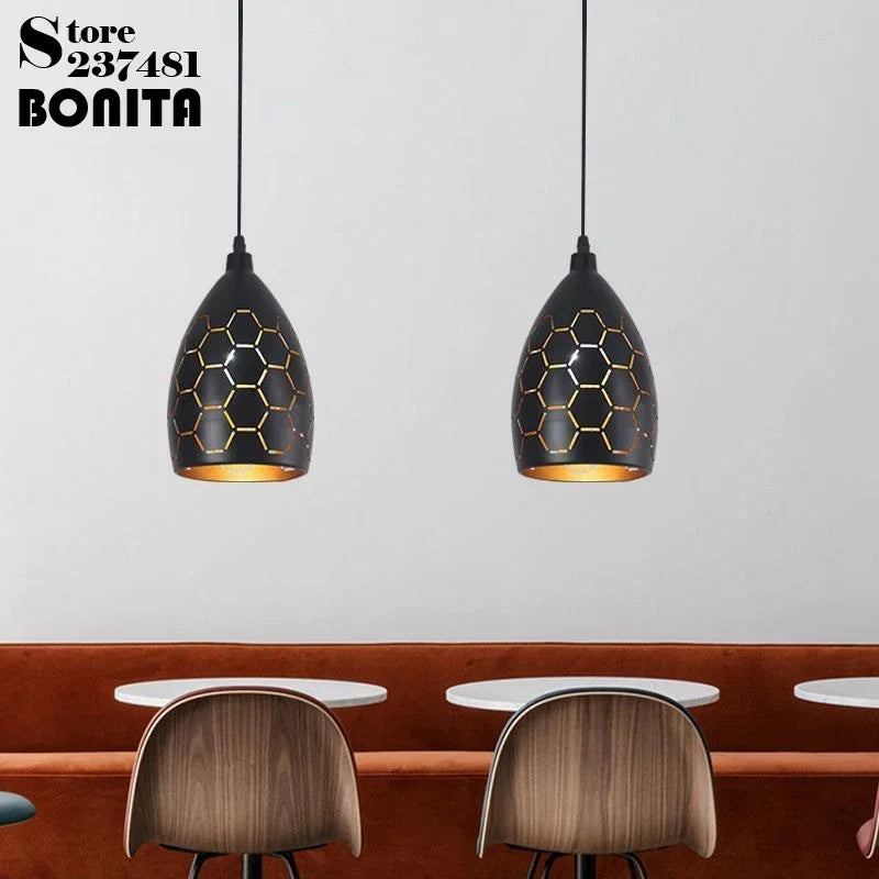 lampadario vintage a nido d'uccello forma d'onda decorativo