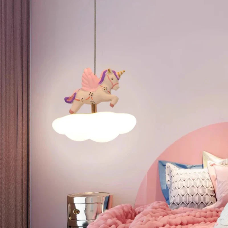 lampadario colorato per camera dei bambini romantico e accogliente