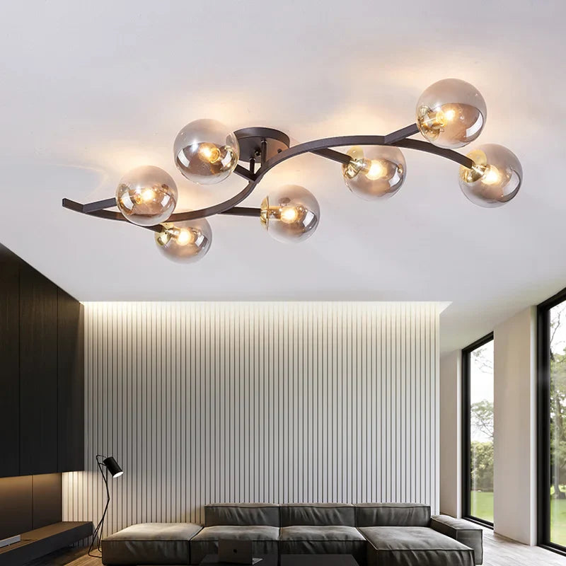Lampadario moderno trasparente nordico elegante