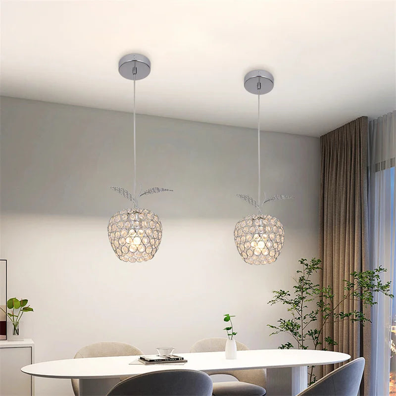 Lampadario cristallino moderno elegante