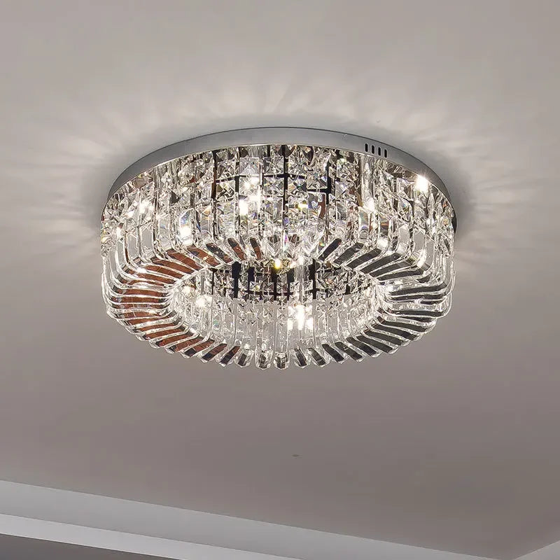 Lampadario moderno in cristallo sospeso elegante