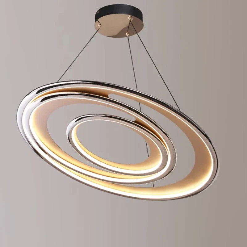lampadario rotondo moderno a LED per interno stile lussuoso a sospensione