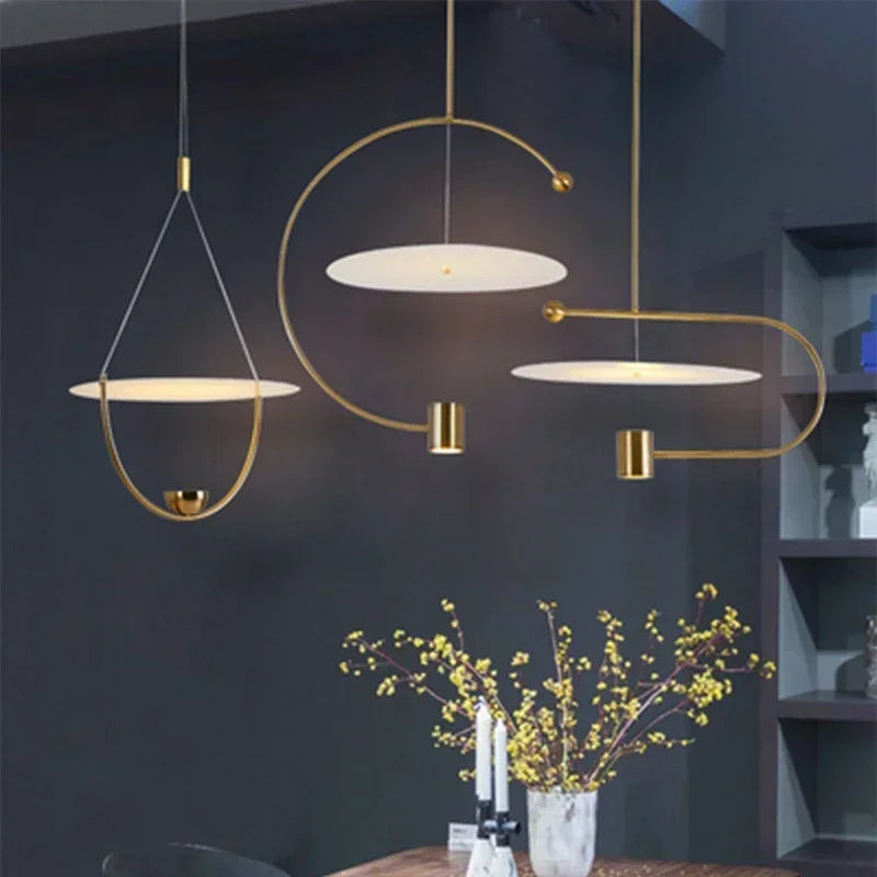 Lampadario nordico minimalista in acrilico per decorazione moderna