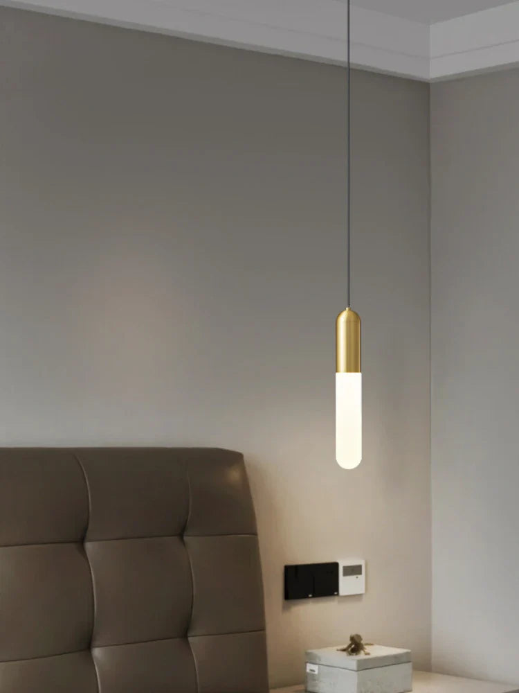lampadario creativo minimalista in rame per decorazione nordica
