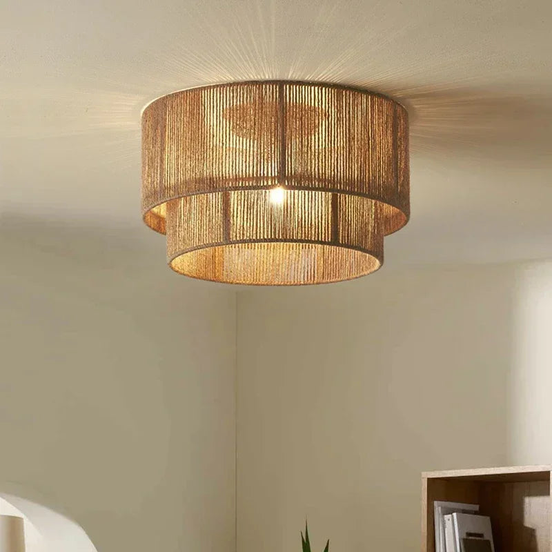 Lampadario elegante retrò artigianale rustico