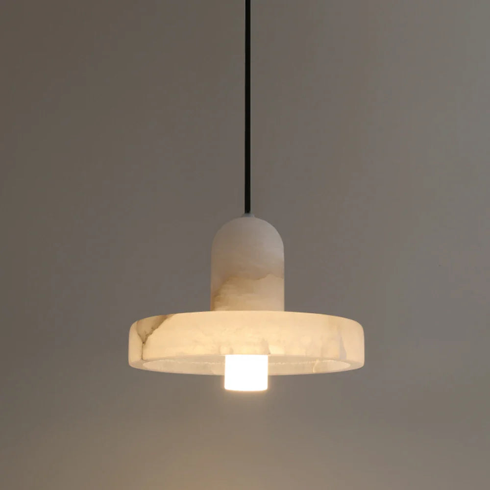 Lampadario in marmo spagnolo di lusso tutto in rame per ristorante b&b