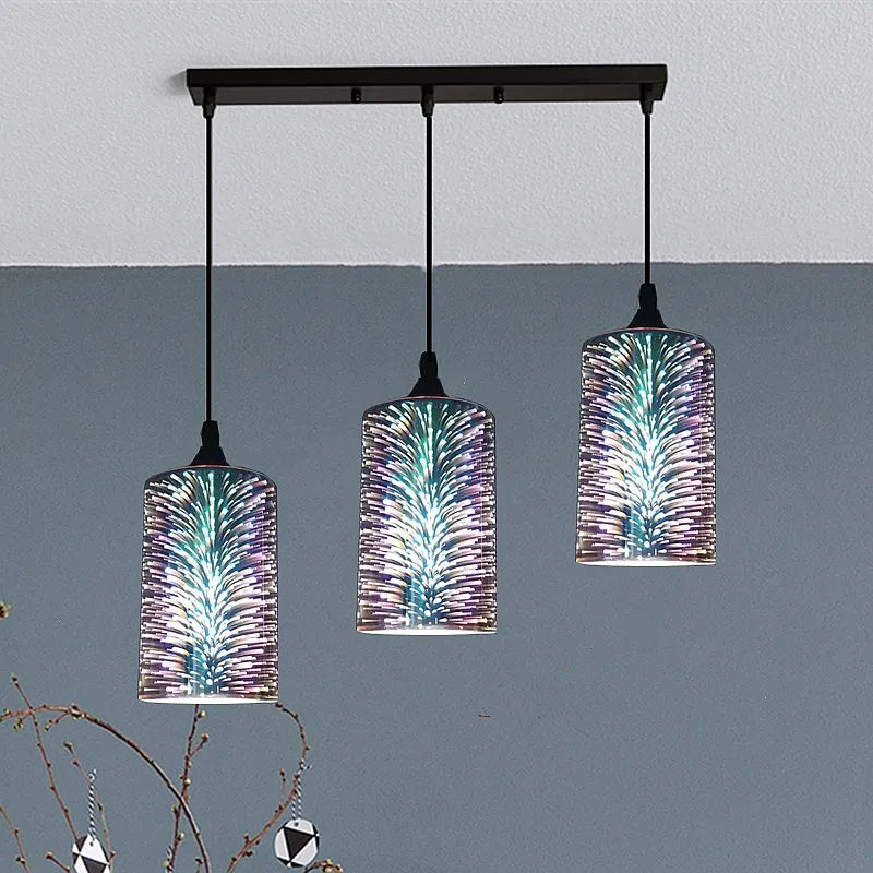 Plafoniera LED 3D moderna nordica