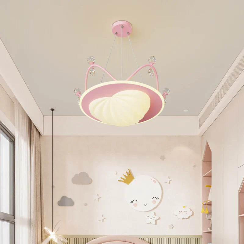 lampadario nuvola cristallo romantico per camera dei bambini decorativo