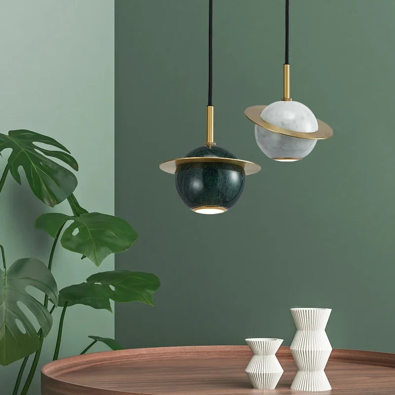 lampadario in marmo moderno per interni eleganti design nordico
